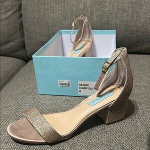 Betsey Johnson Blue Champ Glit Women's Shoes